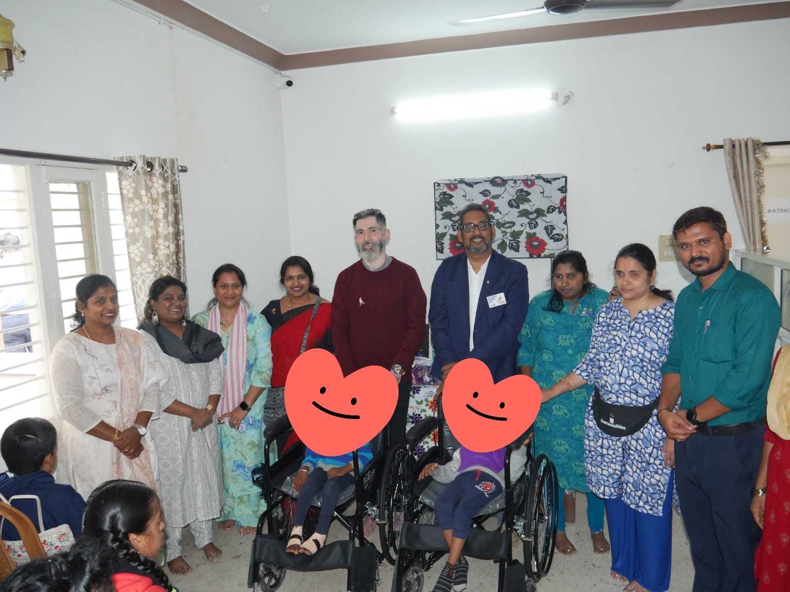 wheelchair donation at sense international