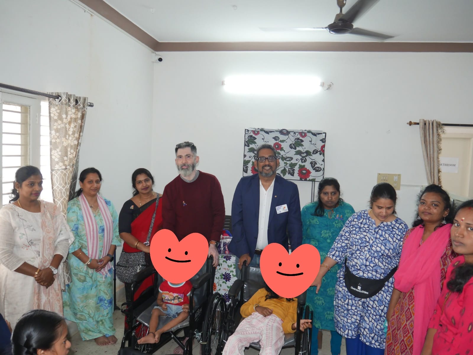 wheelchair donation at sense international