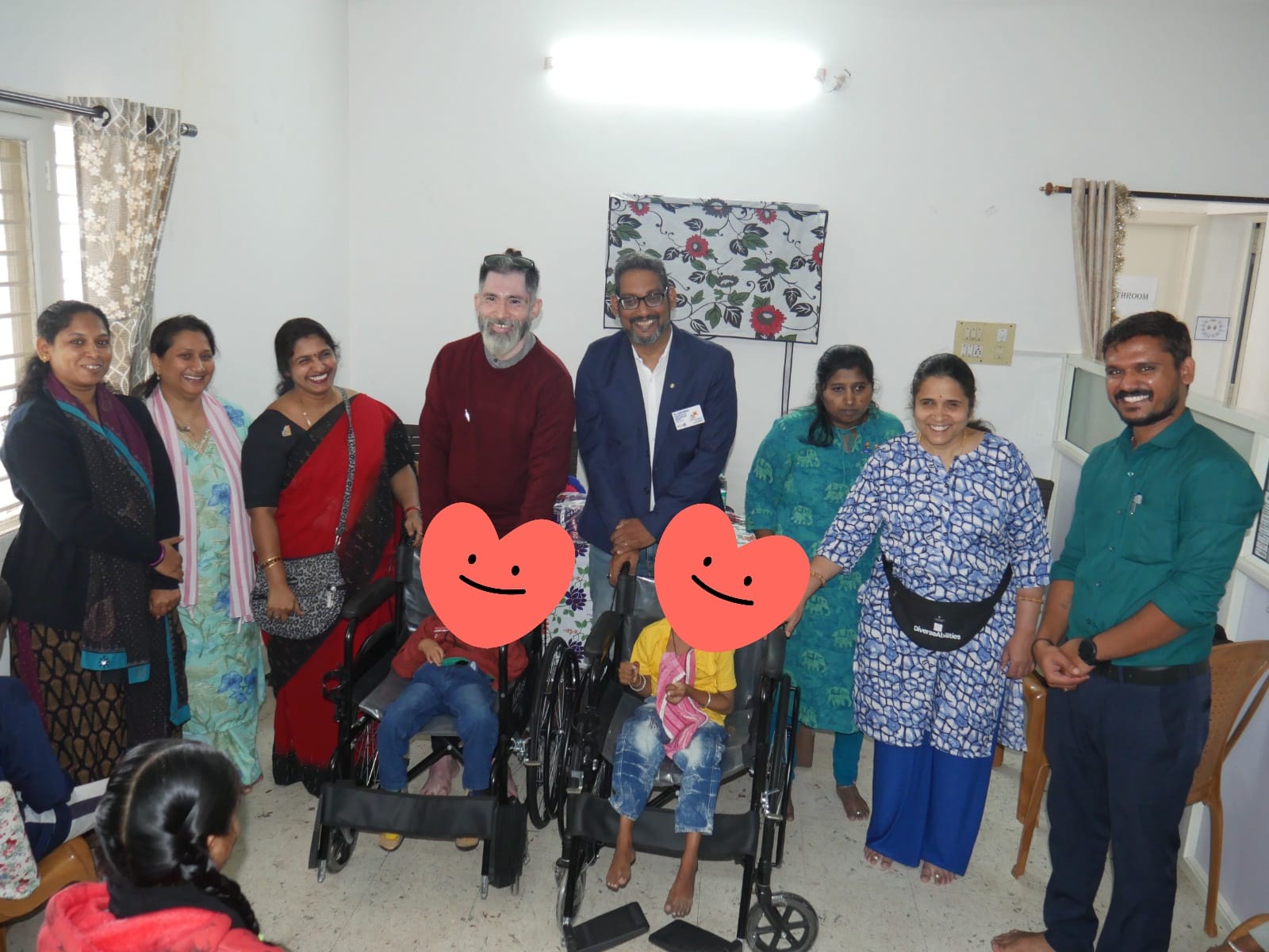 wheelchair donation at sense international