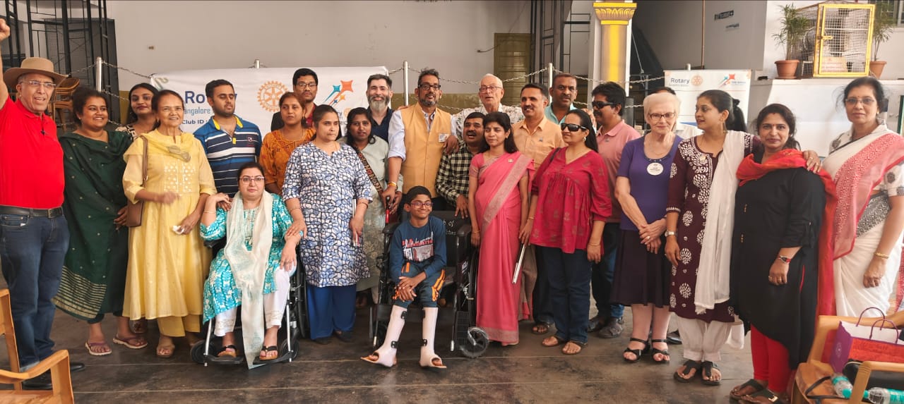 CHARTER DAY ,TREE PLANTATION, WHEELCHAIR AND CALIPER DONATION , FLAG EXCHANGE
