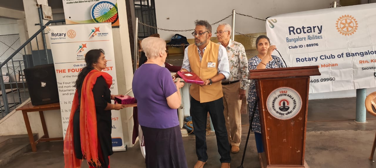 CHARTER DAY ,TREE PLANTATION, WHEELCHAIR AND CALIPER DONATION , FLAG EXCHANGE