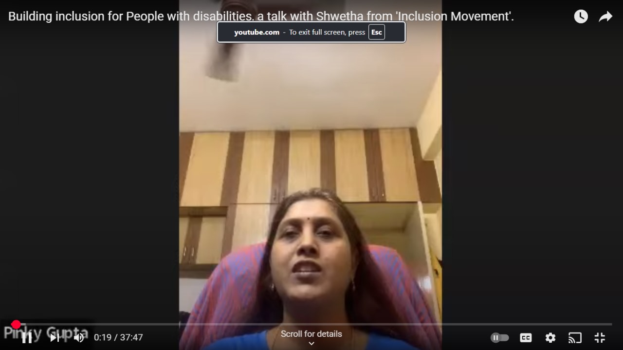 TALK BY INCLUSION MOVEMENT