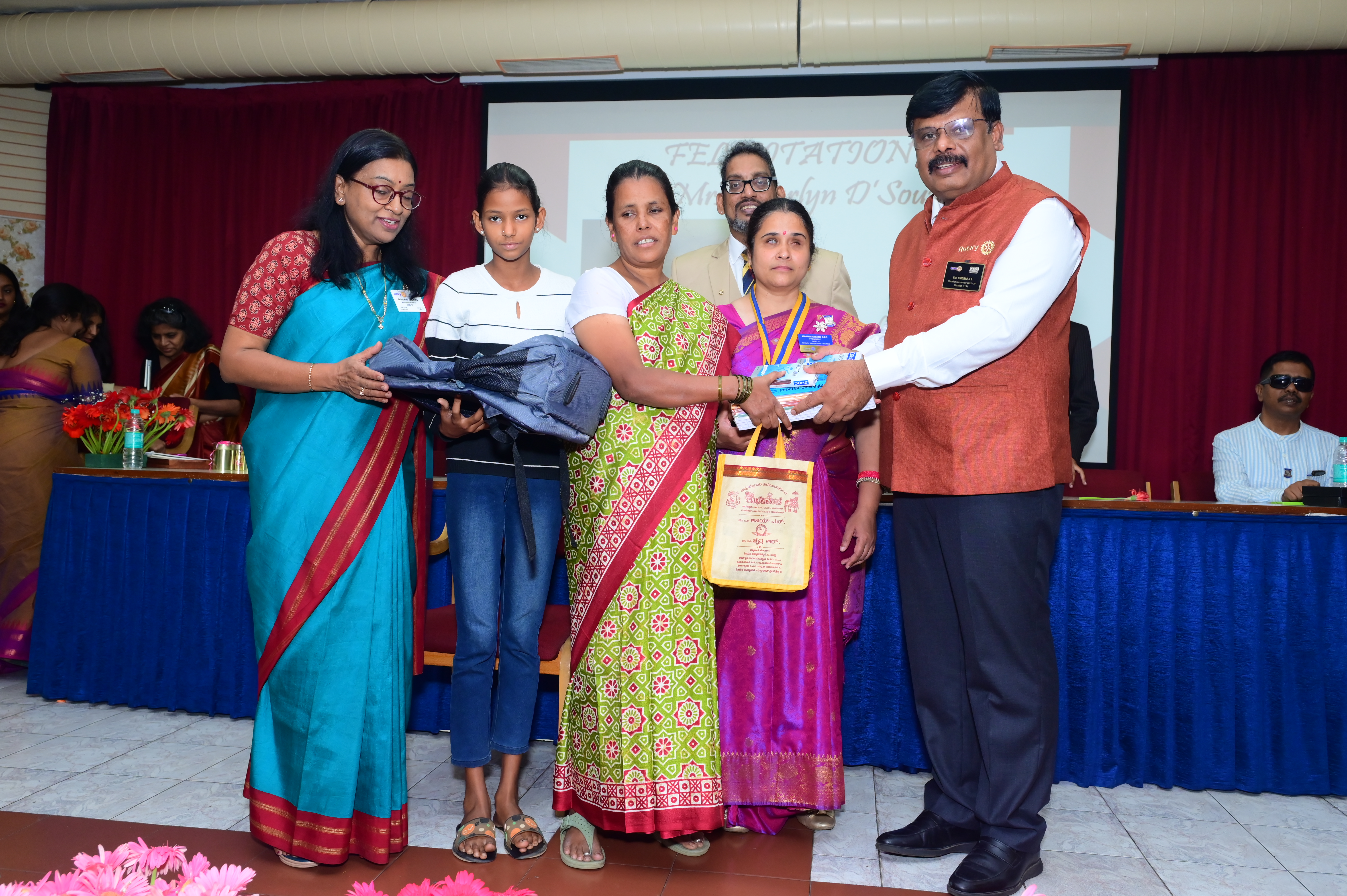 Donation of stationary to 2 GOVT school girl students.