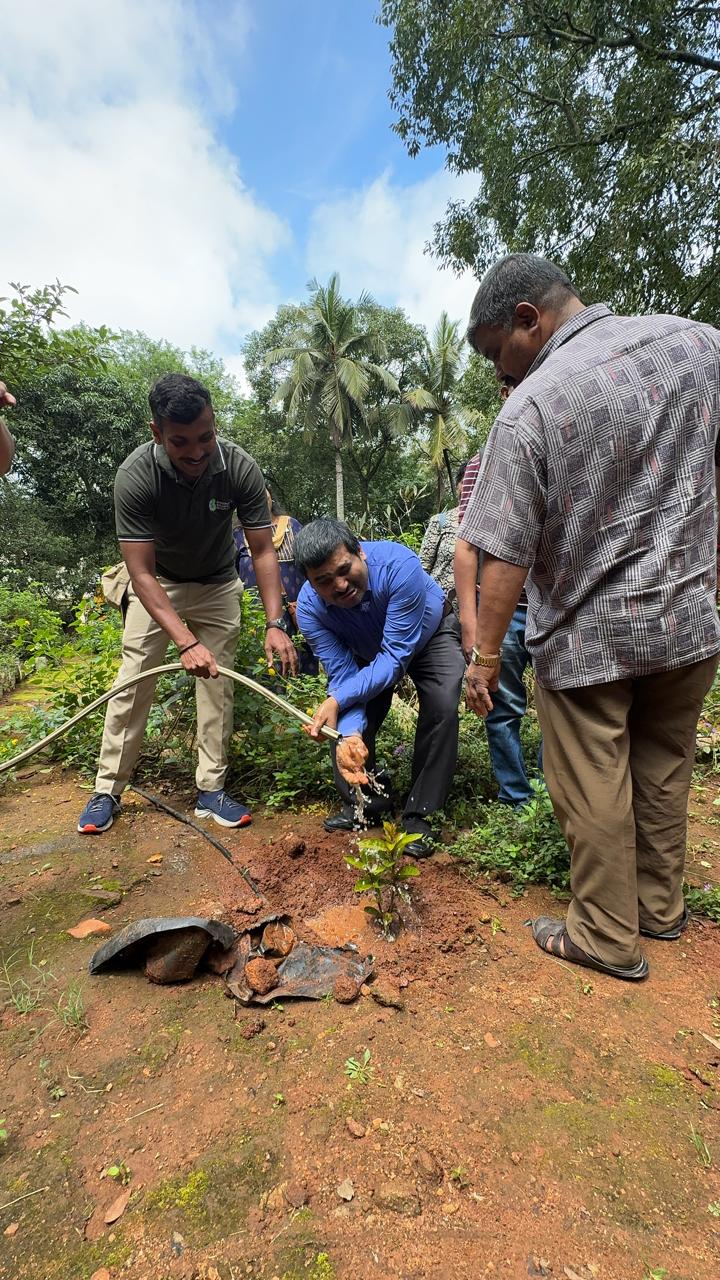 Mega tree plantation drive at Bannerghatta biological park.
