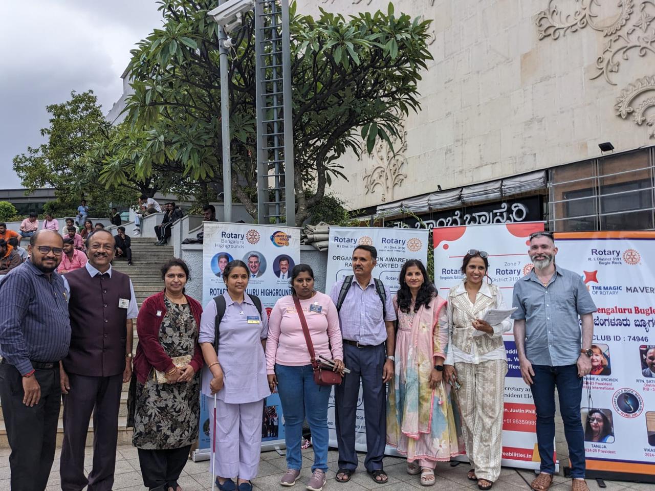 Organ donation rally by RID 3191.