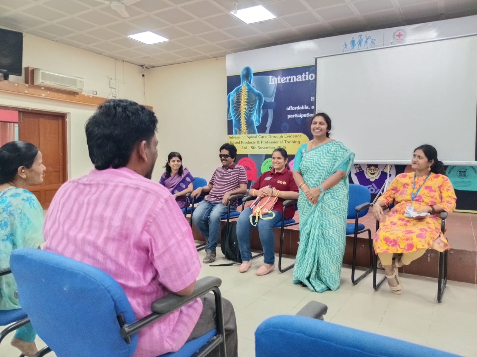 Donation of 4 sewing machines at Mobility India Bangalore.